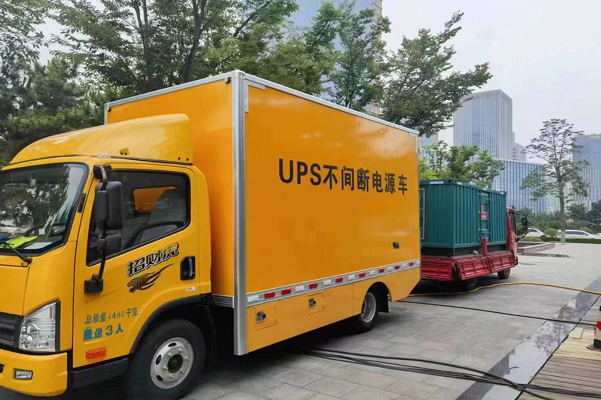 磐安发电机租赁施工现场
