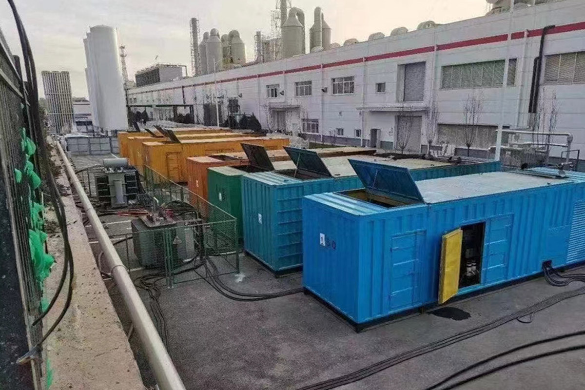 磐安发电机租赁施工现场